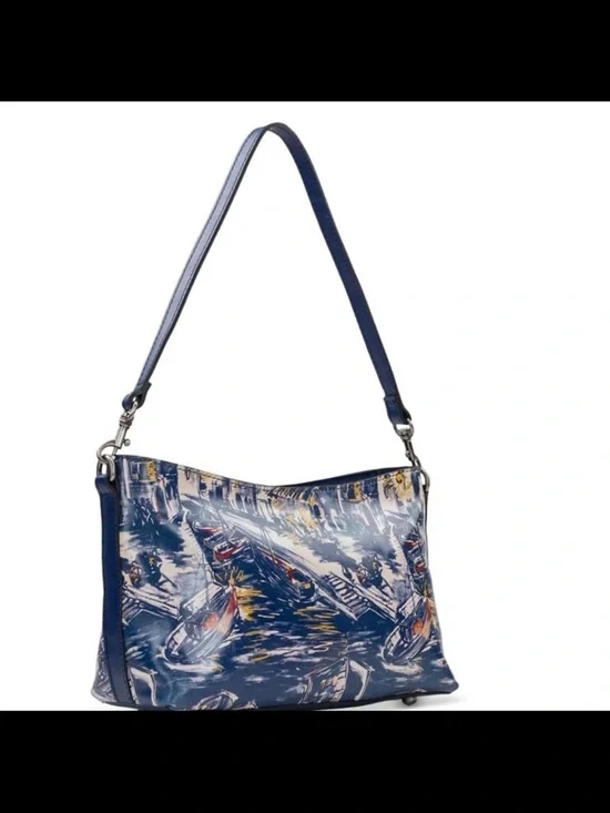 Patricia Nash betta medium leather crossbody 100% leather - Picture 2 of 6